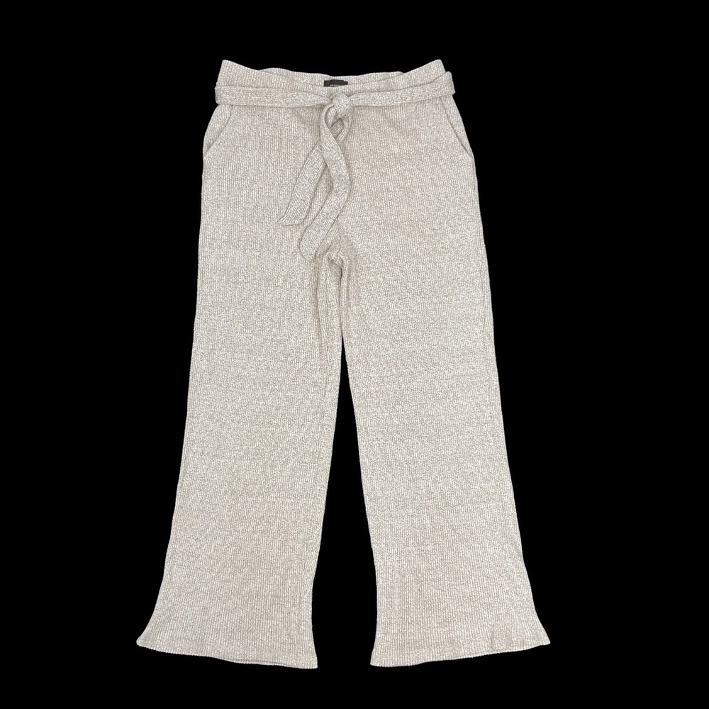 Who What Wear Pants Women XL Ivory Knit Pull‎ On Knit Flare Comfort NWOT